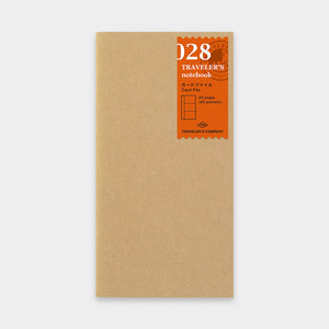 Traveler's Notebook Refill 028 - Regular Size - Card File