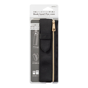 Midori Book Band Pen Case (B6-A5) - Black