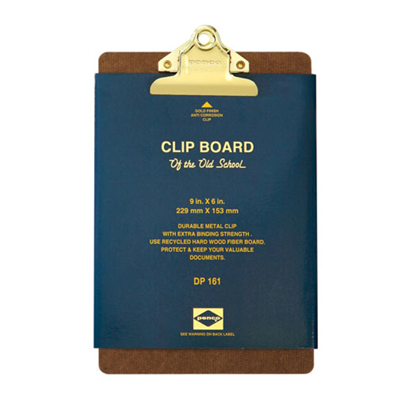 Penco Old School A5 Clipboard - Gold