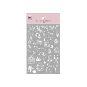MU Print On Sticker Silver Foil Transfer -  Ltd. Edition - Silver Snow 2001