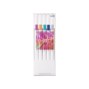 Uni EMOTT Ever Fine Fineliner Pen - 0.4mm - 5 Pen Set - No.12 - Virtual