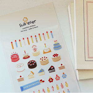Suatelier Stickers - 1113 Cake Is Here!