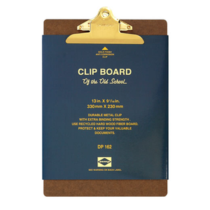 Penco Old School A4 Clipboard - Gold
