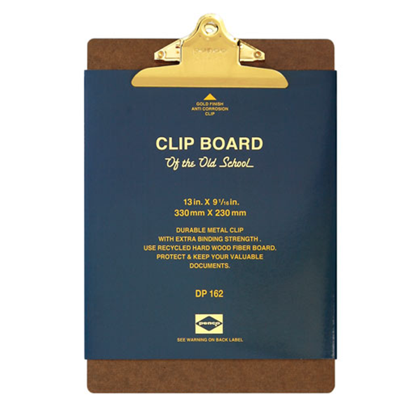 Penco Old School A4 Clipboard - Gold
