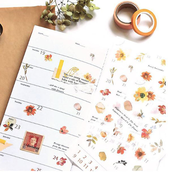 MU Print On Sticker Transfer - 167 - Orange Blossom Time