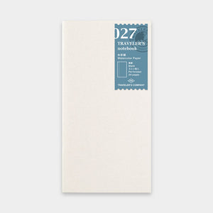 Traveler's Notebook Refill 027 - Regular Size - Watercolor Paper