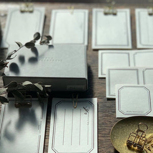 OEDA Letterpress - Letterpress Sticker Box - Black SB002