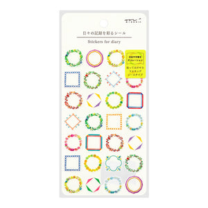 Midori Stickers For Diary Daily records - 82570 Frames