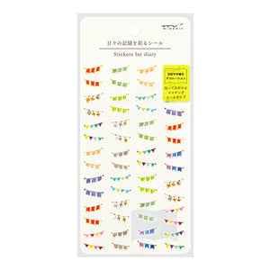 Midori Stickers For Diary Daily records - 82571 Garland