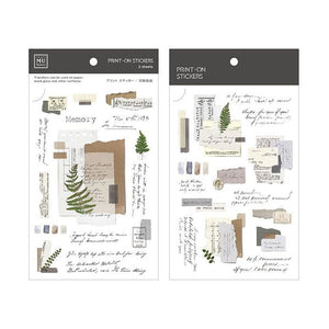 MU Print On Sticker Transfer - 161 - Day Notes