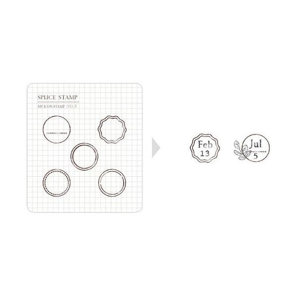 MU Print Icon Stamp Set - 2005 Round Shapes