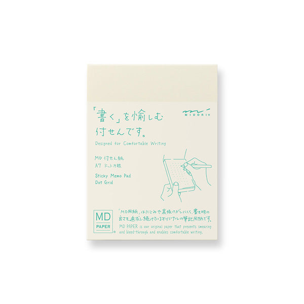 Midori MD Sticky Memo Pad A7 - Dot Grid