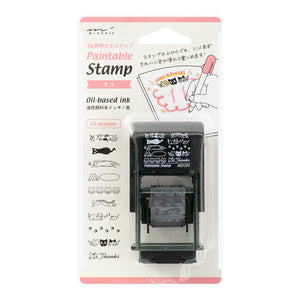 Midori  Paintable Rotating Stamp - Cat