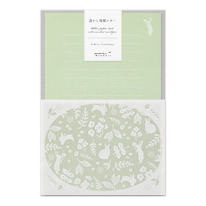Midori Letter Set - 501 Watermark Rabbit