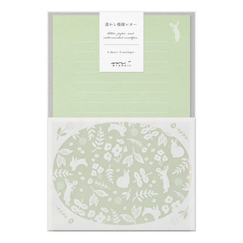 Midori Letter Set - 501 Watermark Rabbit