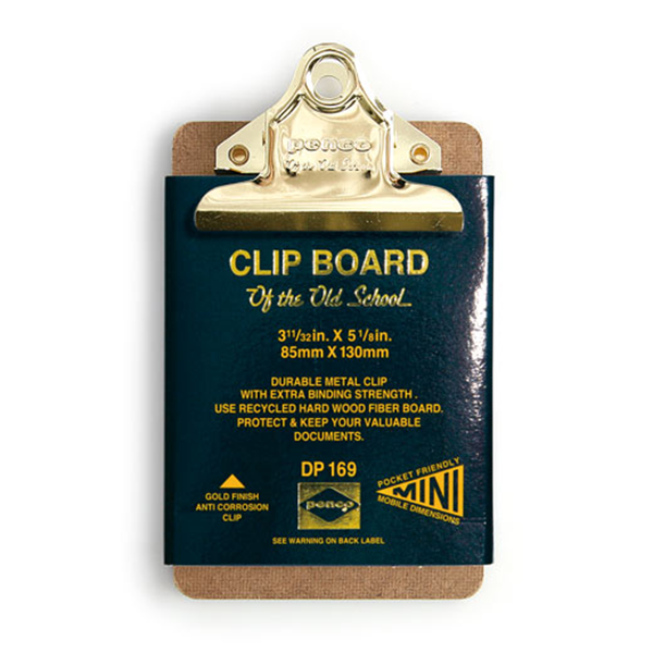 Penco Old School Mini Clipboard - Gold