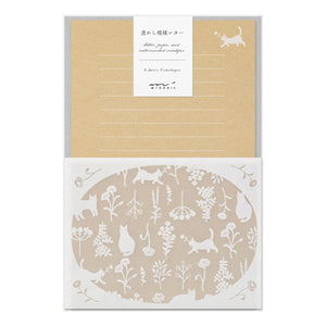 Midori Letter Set - 502 Watermark Cat