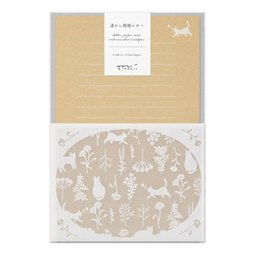 Midori Letter Set - 502 Watermark Cat