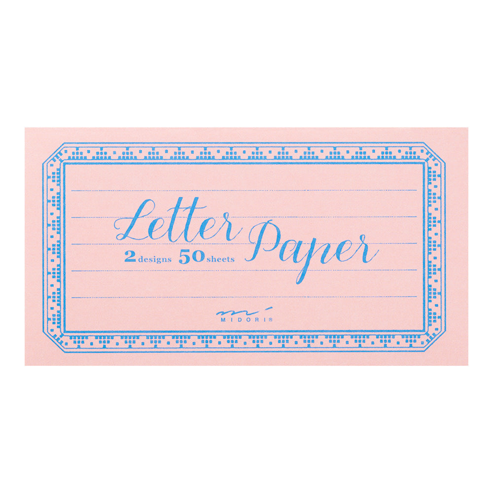 Midori Message Letter Pad - Pink