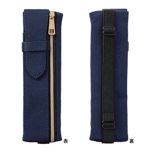 Midori Book Band Pen Case (B6-A5) - Navy