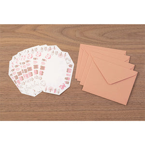 Midori Letter Set - 493 Letterpress Die-cut Cat