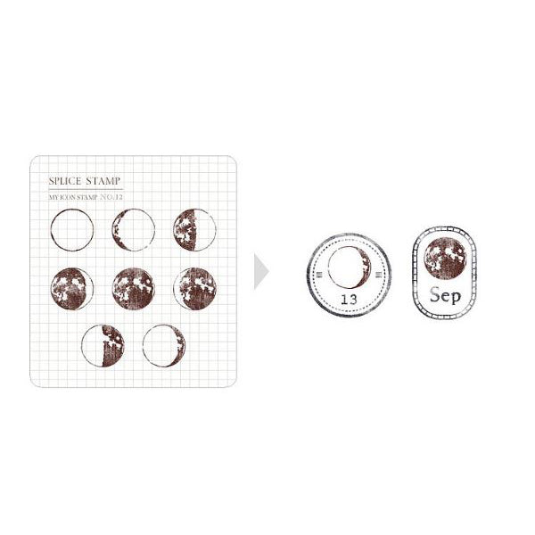 MU Print Icon Stamp Set - 2012 Moon Phase