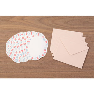 Midori Letter Set - 491 Letterpress Die-cut Strawberry