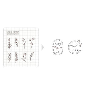 MU Print Icon Stamp Set - 2011 Flower Time