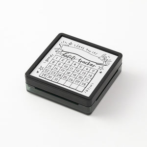 Midori Pre-Inked Paintable Stamp - Habit Tracker