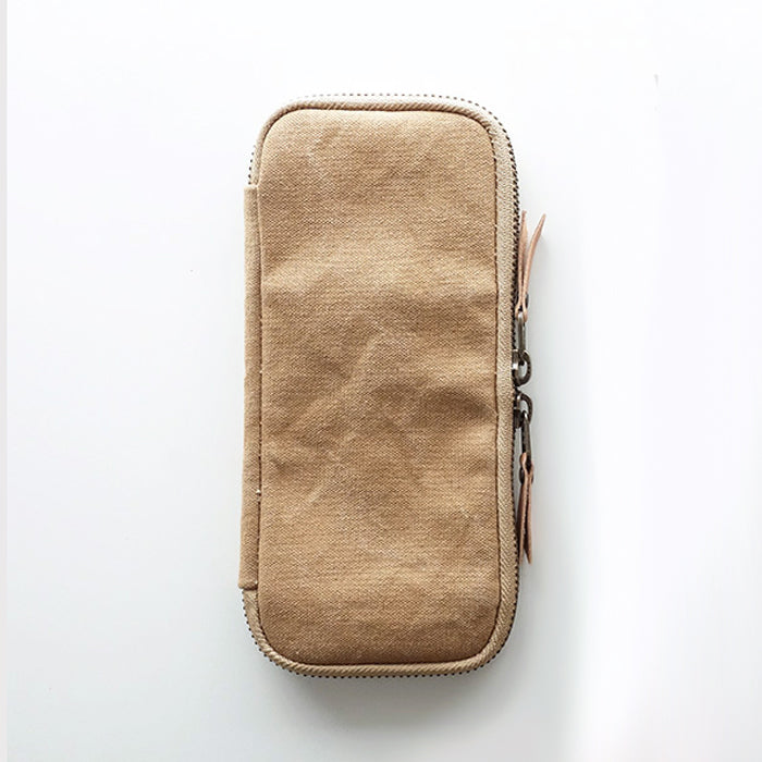 Yuruliku Flat Tool Case - 3 PEN - Beige