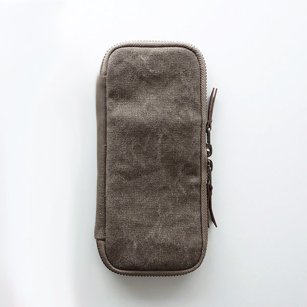 Yuruliku Flat Tool Case - 3 PEN - Brown
