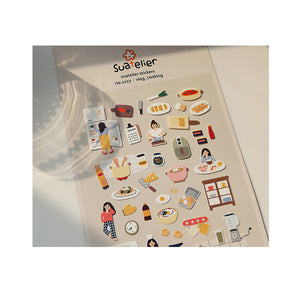 Suatelier Stickers - 1117 Vlog Cooking