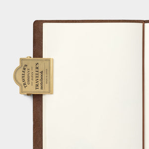 Traveler's Notebook Refill 030 - Accessories - Brass Clip  Logo Pattern