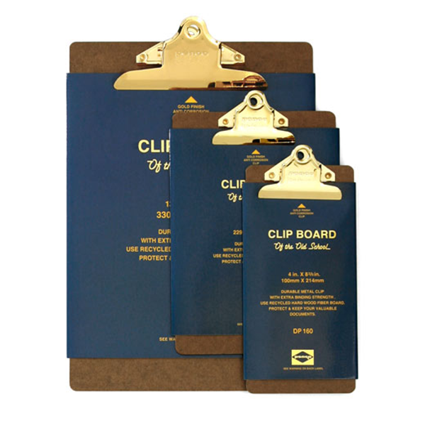 Penco Old School A5 Clipboard - Gold