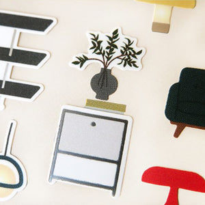 Suatelier Stickers - 1131 Mid-Century Modern