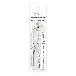 Midori Multi Ruler - 16cm Clear