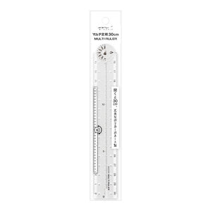 Midori Multi Ruler - 30cm Clear