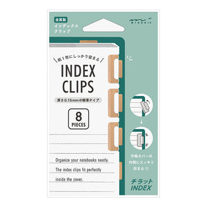 Midori Chiratto Index Clips - Copper