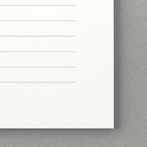 Midori MD Stationery - Horizontal Lined COTTON Blend Letter Writing Pad