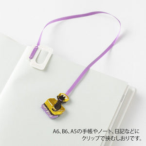 Midori Embroidered Bookmark - Cat