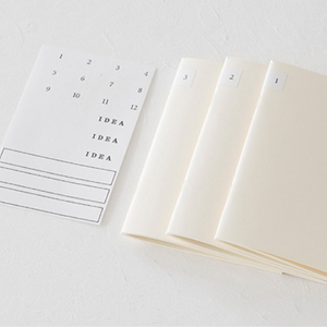 Midori MD Notebook Light - A5 Blank - 3 Book Set