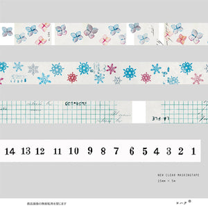 Yohaku Clear Masking Tape - Yukinohana CT-015