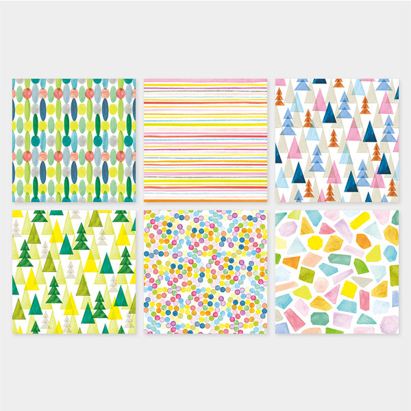 Midori 15cm Origami Paper Pad - Watercolor