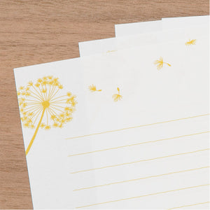 Midori Letter Set 509 Foil-stamped Envelopes Blowball