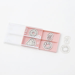 Midori Etching Clip E Clips - Flower Pattern