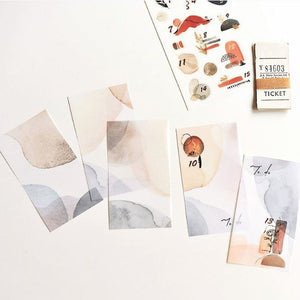 MU Print Dyed Look Tracing Papers - DTP-011 - Shijin Lake Waves