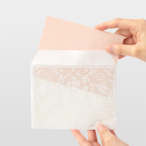 Midori Letter Set - 499 Watermark Flower Pink