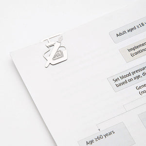 Midori Etching Clip E Clips - Stationery Pattern
