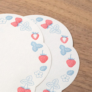 Midori Letter Set - 491 Letterpress Die-cut Strawberry