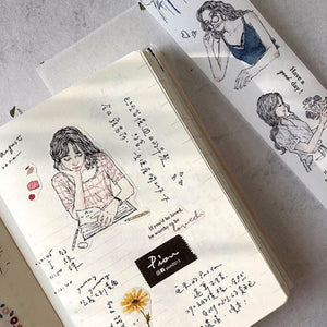 Pion - Washi Tape 4.5cm - Sketch Girl